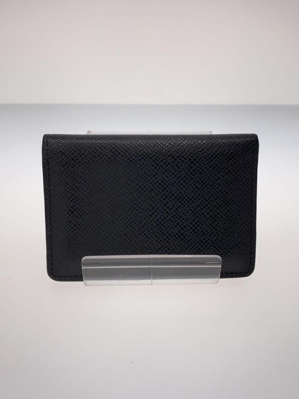 LOUIS VUITTON Organizer de Poche Taiga Black Cowhide Black